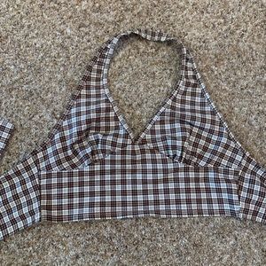 Dry Goods Tie Crop-Top Size Medium
